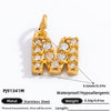 Stainless Steel Letter Pendant 18K Gold Plated Fashion Jewelry Accessories