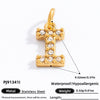 Stainless Steel Letter Pendant 18K Gold Plated Fashion Jewelry Accessories