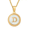 316L Stainless Steel Letter Pendant Necklace Jewelry