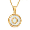 316L Stainless Steel Letter Pendant Necklace Jewelry