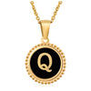 316L Stainless Steel Letter Pendant Necklace Jewelry