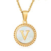 316L Stainless Steel Letter Pendant Necklace Jewelry