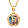 316L Stainless Steel Letter Pendant Necklace Jewelry