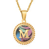 316L Stainless Steel Letter Pendant Necklace Jewelry
