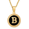 316L Stainless Steel Letter Pendant Necklace Jewelry