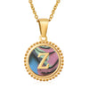 316L Stainless Steel Letter Pendant Necklace Jewelry