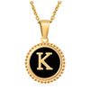 316L Stainless Steel Letter Pendant Necklace Jewelry