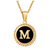 316L Stainless Steel Letter Pendant Necklace Jewelry