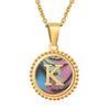316L Stainless Steel Letter Pendant Necklace Jewelry