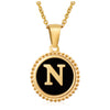 316L Stainless Steel Letter Pendant Necklace Jewelry