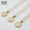 316L Stainless Steel Letter Pendant Necklace Jewelry