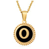 316L Stainless Steel Letter Pendant Necklace Jewelry