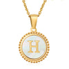 316L Stainless Steel Letter Pendant Necklace Jewelry