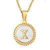 316L Stainless Steel Letter Pendant Necklace Jewelry