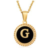 316L Stainless Steel Letter Pendant Necklace Jewelry