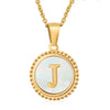 316L Stainless Steel Letter Pendant Necklace Jewelry