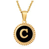 316L Stainless Steel Letter Pendant Necklace Jewelry
