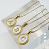 316L Stainless Steel Letter Pendant Necklace Jewelry