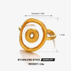 Stainless Steel Letter Ring For Ladies With Electroplating Hip Hop Style