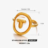 Stainless Steel Letter Ring For Ladies With Electroplating Hip Hop Style