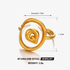 Stainless Steel Letter Ring For Ladies With Electroplating Hip Hop Style
