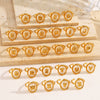 Stainless Steel Letter Ring For Ladies With Electroplating Hip Hop Style