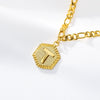 Stainless Steel Letters Anklet Necklace With Electroplating Design For Women
