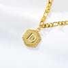 Stainless Steel Letters Anklet Necklace With Electroplating Design For Women