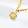 Stainless Steel Letters Anklet Necklace With Electroplating Design For Women