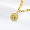 Stainless Steel Letters Anklet Necklace With Electroplating Design For Women