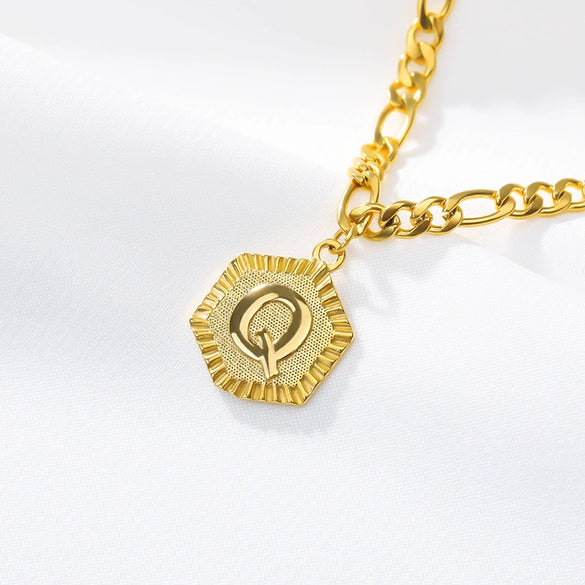 Stainless Steel Letters Anklet Necklace With Electroplating Design For Women