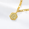 Stainless Steel Letters Anklet Necklace With Electroplating Design For Women
