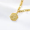 Stainless Steel Letters Anklet Necklace With Electroplating Design For Women