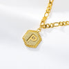 Stainless Steel Letters Anklet Necklace With Electroplating Design For Women