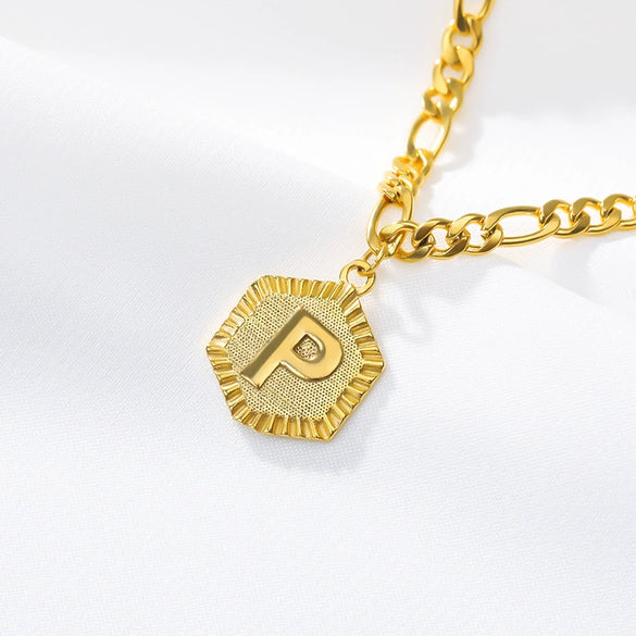 Stainless Steel Letters Anklet Necklace With Electroplating Design For Women