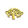 Stainless Steel Life Tree Pendant Jewelry Accessories For Diy Necklace And Bracelet Making With Electroplating