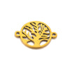 Stainless Steel Life Tree Pendant Jewelry Accessories For Diy Necklace And Bracelet Making With Electroplating