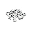 Stainless Steel Life Tree Pendant Jewelry Accessories For Diy Necklace And Bracelet Making With Electroplating