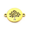 Stainless Steel Life Tree Pendant Jewelry Accessories For Diy Necklace And Bracelet Making With Electroplating