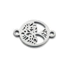 Stainless Steel Life Tree Pendant Jewelry Accessories For Diy Necklace And Bracelet Making With Electroplating