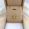 Stainless Steel Light Luxury Geometric Butterfly Unisex Necklace