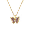 Stainless Steel Light Luxury Geometric Butterfly Unisex Necklace
