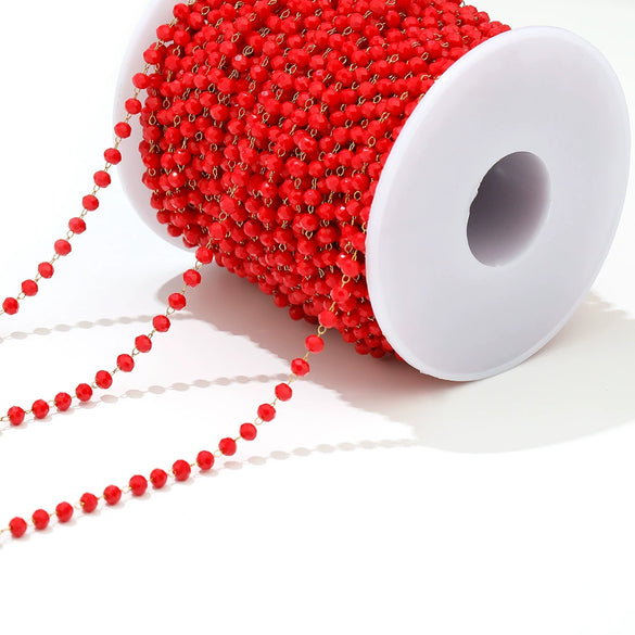 Stainless Steel Light Luxury Geometric Gold Bead Chain Jewelry Accessories For Diy Bracelet And Necklace With Electroplating Treatment