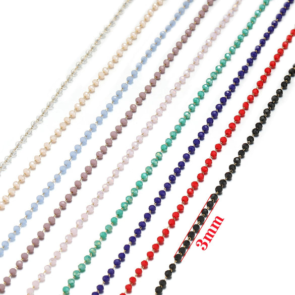 Stainless Steel Light Luxury Geometric Gold Bead Chain Jewelry Accessories For Diy Bracelet And Necklace With Electroplating Treatment