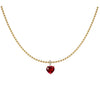Stainless Steel Light Luxury Geometric Tennis Zircon Emerald Zircon Short Necklace With Diamond Design