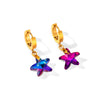 Stainless Steel Light Luxury Heart Shape Electroplating Women's Earrings