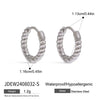 Stainless Steel Light Luxury High End Electroplated Geometric Design Sense Niche Earrings For Women