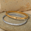 Stainless Steel Light Luxury Simple Fashion Ol Women's Bracelet With Electroplating And Geometric Design