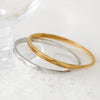 Stainless Steel Light Luxury Simple Fashion Ol Women's Bracelet With Electroplating And Geometric Design