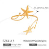 Stainless Steel Light Luxury Simple Winding Asymmetrical Open Arm Bracelet With Electroplating